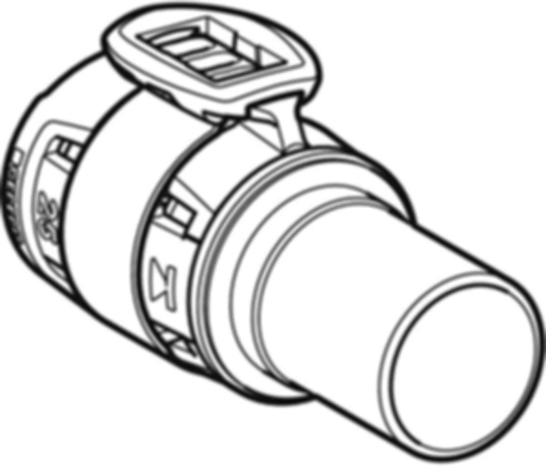 Übergang 20mm-22mm 620.252.00.1 auf Mapress Steckende Edelstahl - Geberit FlowFit-Rohre/Formstücke