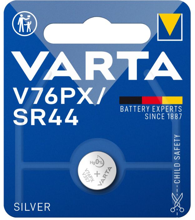 VARTA Knopfbatterie Electronics V 76 PX / SR 44 - Elektrozubehör