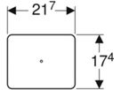Abdeckplatte weiss-alpin 115.417.11.1 für Wasserzählerstrecke - Geberit Systemventile / Armaturen