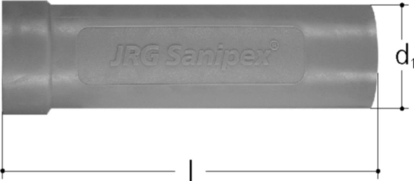 Markierhülse grau d 12 5734.040 - JRG Sanipex-Rohre und Formstücke