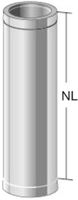Alkon Rohrelement d 180 mm L=1000 mm 6KDR1020180 - Kaminsystem V4A doppelwandig