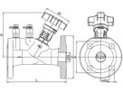 Strangregulierventil Hydrocontrol VFC PN 16 DN 80 L 310 mm GG25 106 26 52 - Oventrop Strangregulierventile