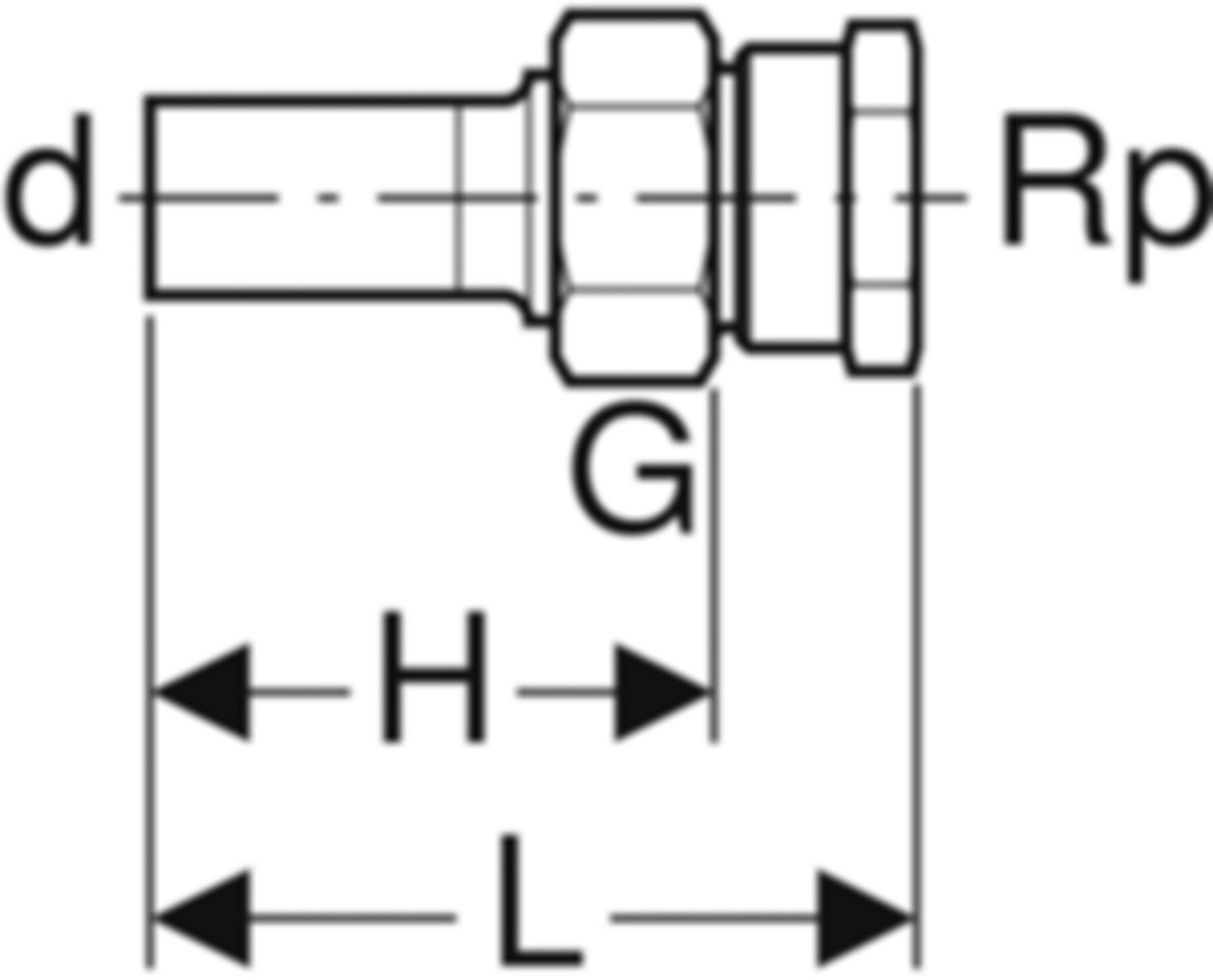Übergang lösbar mit IG 35mm-11/4" 35387 Überwurfmutter Messing mit Steckende - Mapress-Sanitär-Presssystem-Formstücke