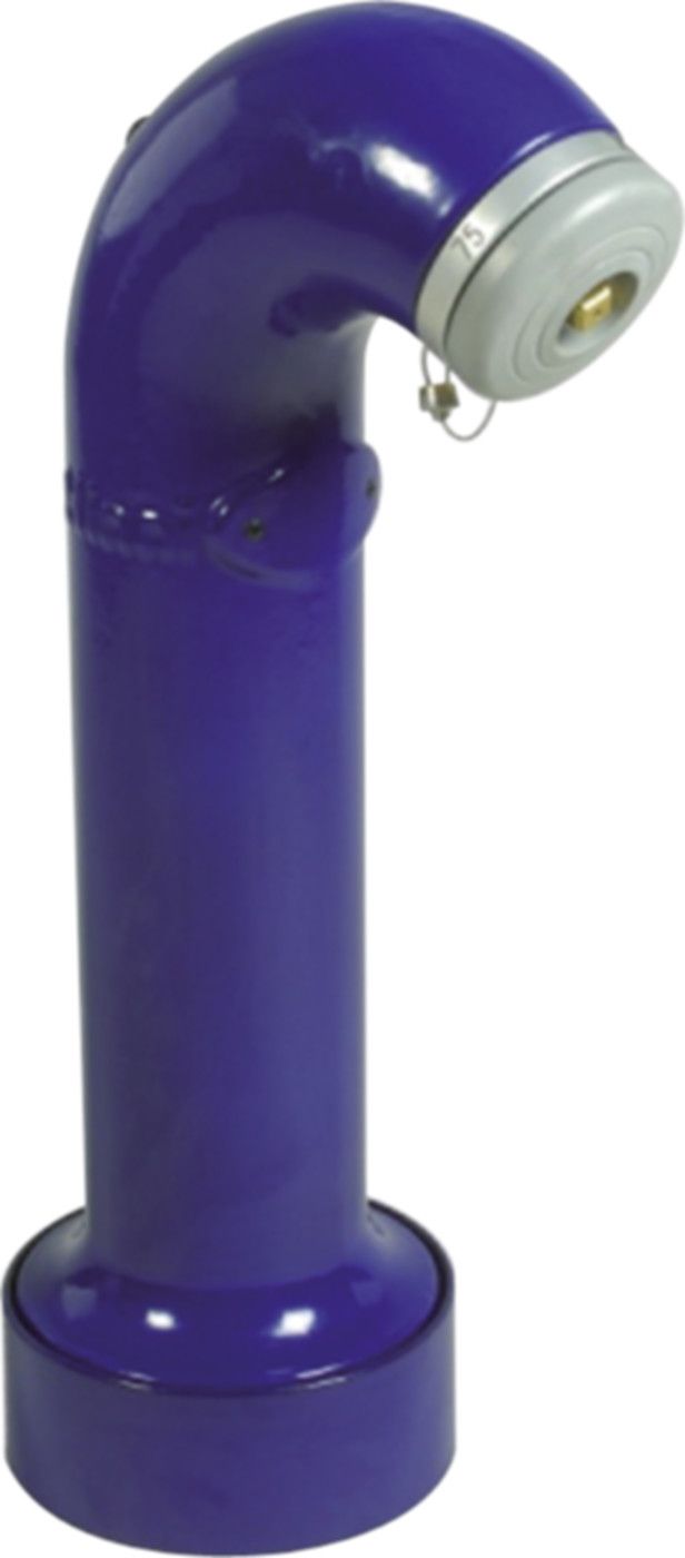 Oberteil 360° Standard Storz 75, grau 3935 aussen Email - Hinni Hydranten