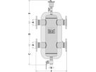 Hydraulische Weiche m/Flanschen DN 65 Typ 548 0-105°C max. 10 bar - Caleffi Programm