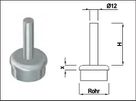 Steckkonsole zum Anschweissen ger Rk Pfos 33.7mm,TH150mm,geschl,1.4301 - INOXTECH-Handlauf-/Geländer-System