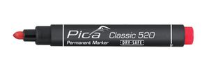 Pica Permanentmarker Rundspitze Classic 520 rot, 1-4mm, wasserfest - Auszeichnen