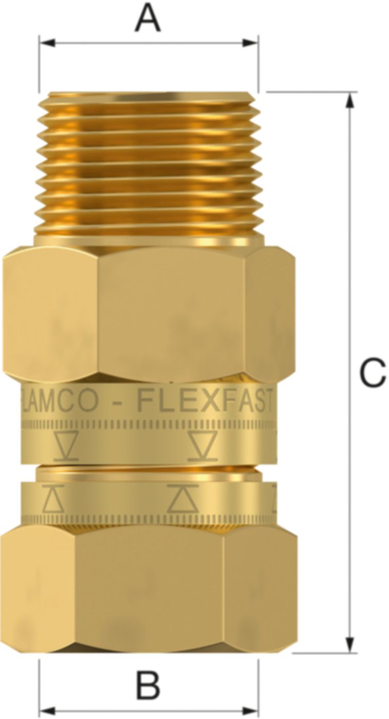 Flexfast Schnellkupplung zu Flexcon- Gefässen von 2 - 50 Liter 3/4" - Flamco Expansionsgefässe Flexcon