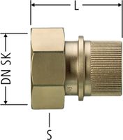 Verschlusszapfen m/Überwurfmutter DN20 86108.21 zu Schnellkupplung, zu Optiflex-Verteiler - Nussbaum Optiflex-Rohre und Formstücke