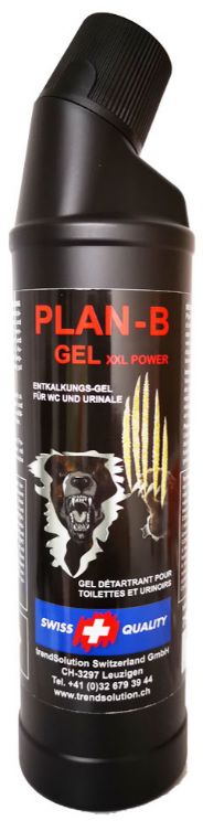Plan-B XXL POWER Entkalkungs-Gel für WC und Urinale, Flasche à 750ml - Reinigung