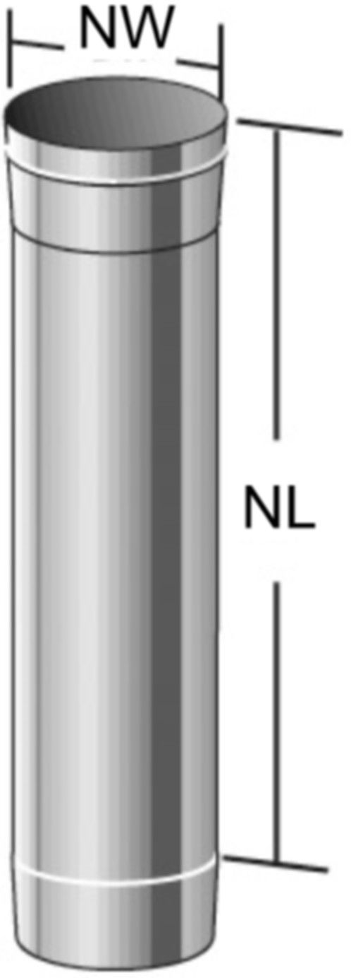 Alkon Kaminr.Element 165 mm d 130 mm 6KR120130 - Kaminsystem V4A einwandig