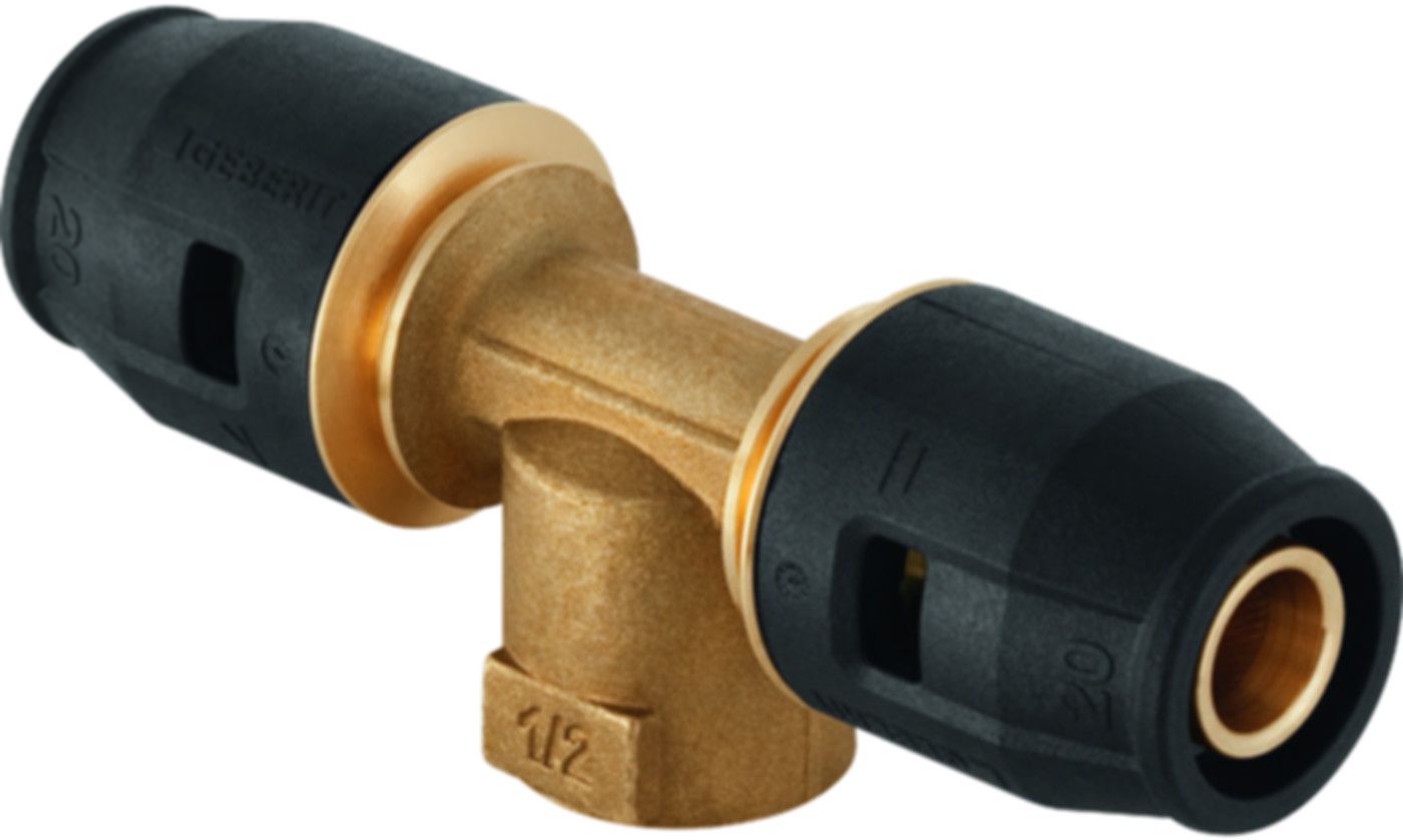 T-Stück m/IG 25mm- 3/4"-25mm 652.362.00.1 - Geberit-Push Fit-Formstücke