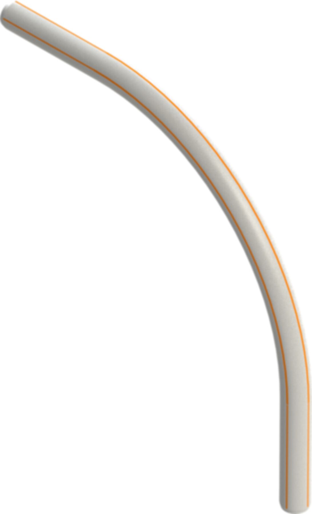 HDPE-Kabelschutz Bogen 90° glattendig d 92/80mm R= 800mm gelbgestreift - HDPE-Schutzrohrformstücke