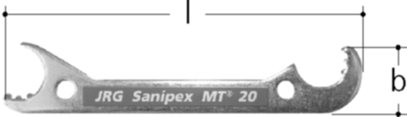 Konterschlüssel 32mm 4834.032 - JRG Sanipex-MT-Formstücke/Rohre in Stg.