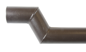 Etagen braun 1 M A= 50 mm 83 mm 205 - Stahl-Sockelrohre