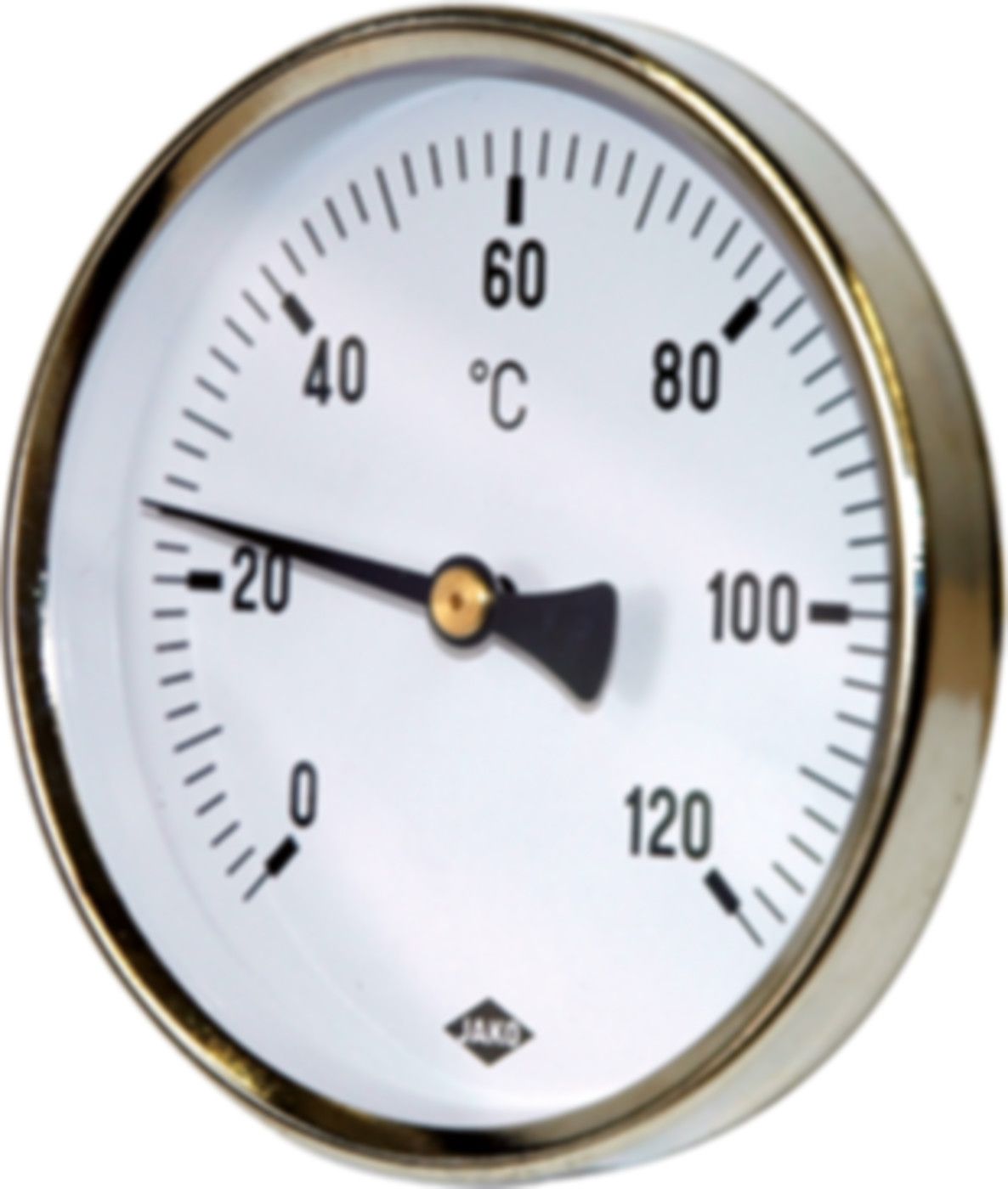 Rohranliege-Thermometer d 80mm 0-120°C "6249.120.0002 mit Spannfeder bis 2""" - Jako Mano- und Thermometer