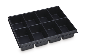 Kleinteileeinsatz 8 Mulden i-BOXX 72 BSS leer, schwarz, 1000010132 - Werkzeugkoffer,Sortimentskoffer,Behälter