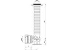 Hydranten-Einlaufbogen Guss BLS N842 GT 1,35-1,80m DN 125 - Hawle Hydranten